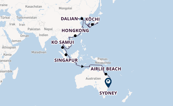 Ostasien ab Tokio, Japan auf der Azamara Pursuit