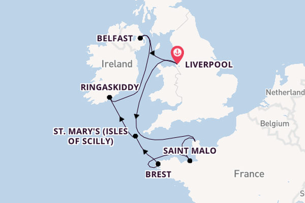 10 day cruise with the Ambition to Liverpool
