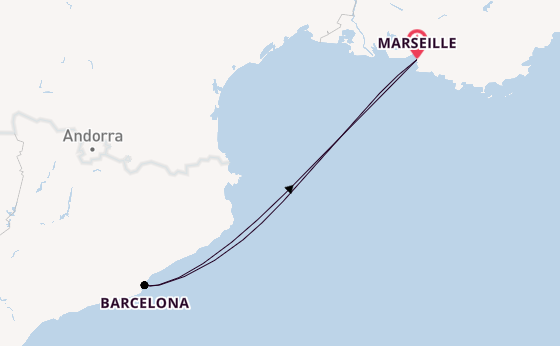 Western Mediterranean from Marseille, France with the MSC Seashore