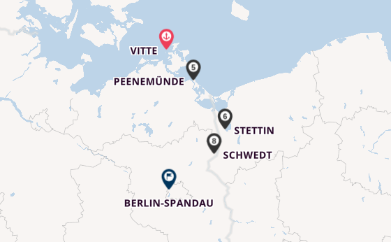 Oder ab Stralsund, Deutschland auf der MS Victor Hugo