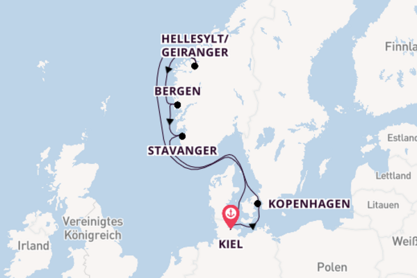 Costa Diadema - Nordische Märchen: Fjorde & Meer