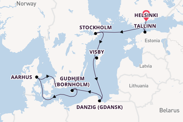 Baltic Sea from Helsinki, Finland with the Regal Princess