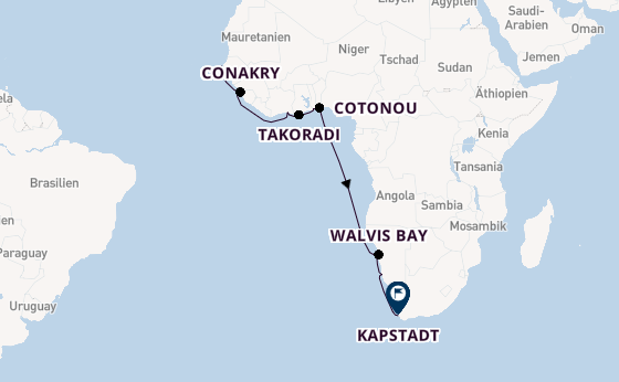 Afrika ab Dakar, Senegal auf der HANSEATIC nature