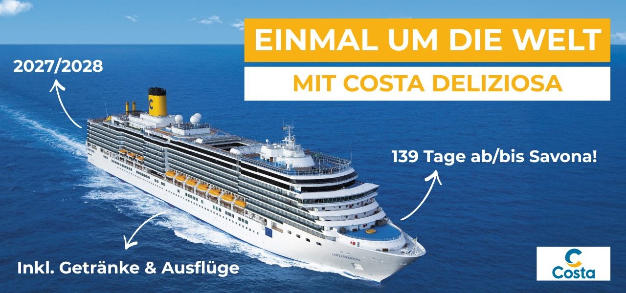 Costa Deliziosa Weltreise Header 