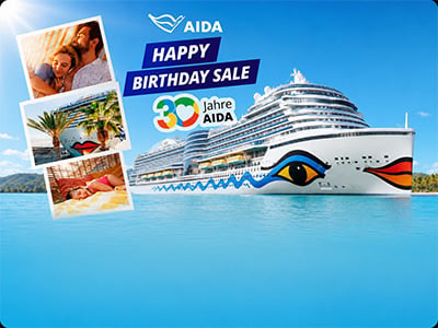 30 Jahre AIDA. Ihre Reise wartet.