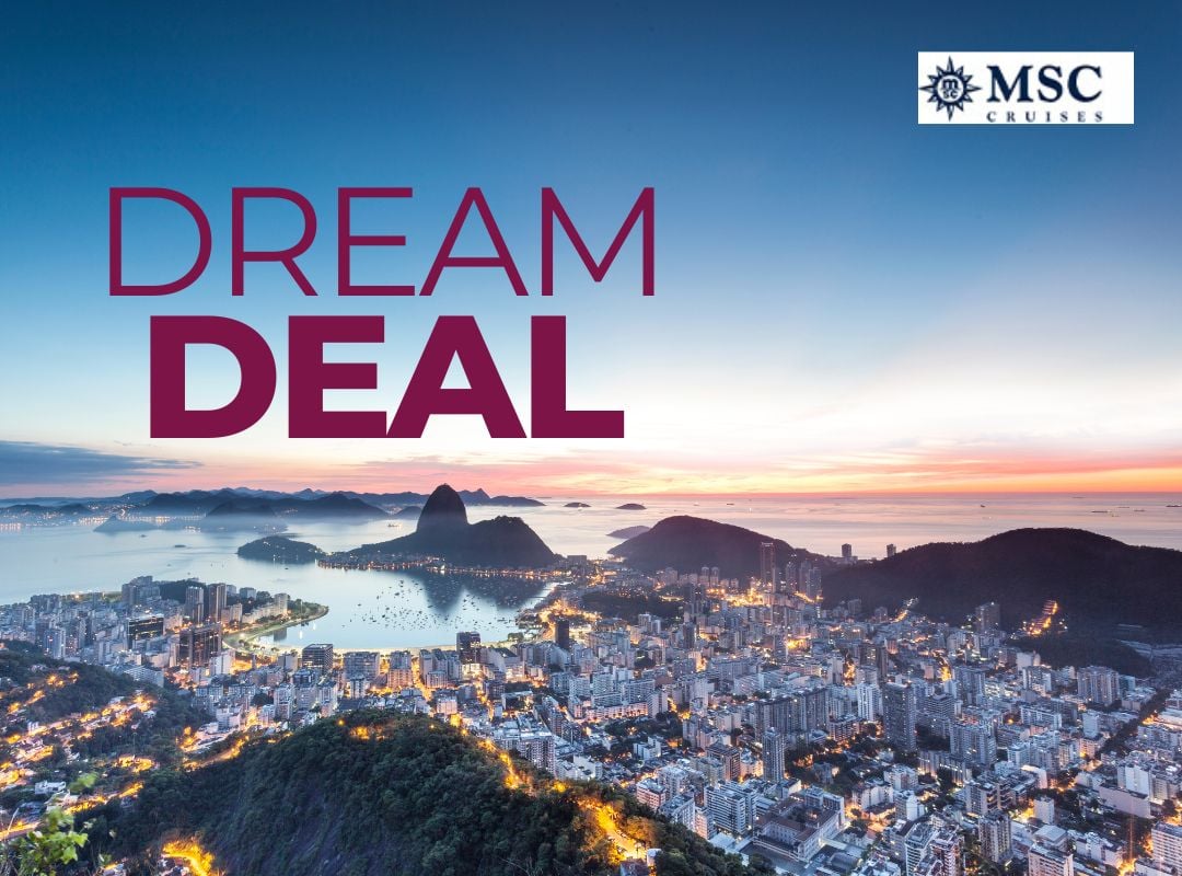 DreamDeal Schriftzug auf Bild von Rio de Janeiro