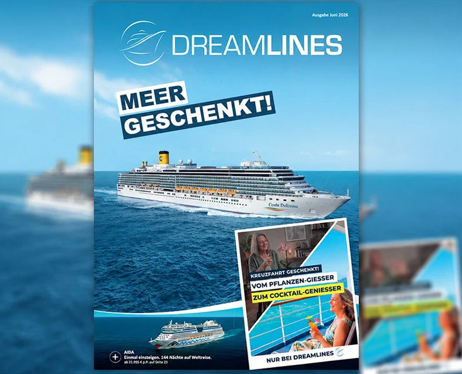 Neues Kreuzfahrtmagazin trifft Meer-geschenkt-Aktion!