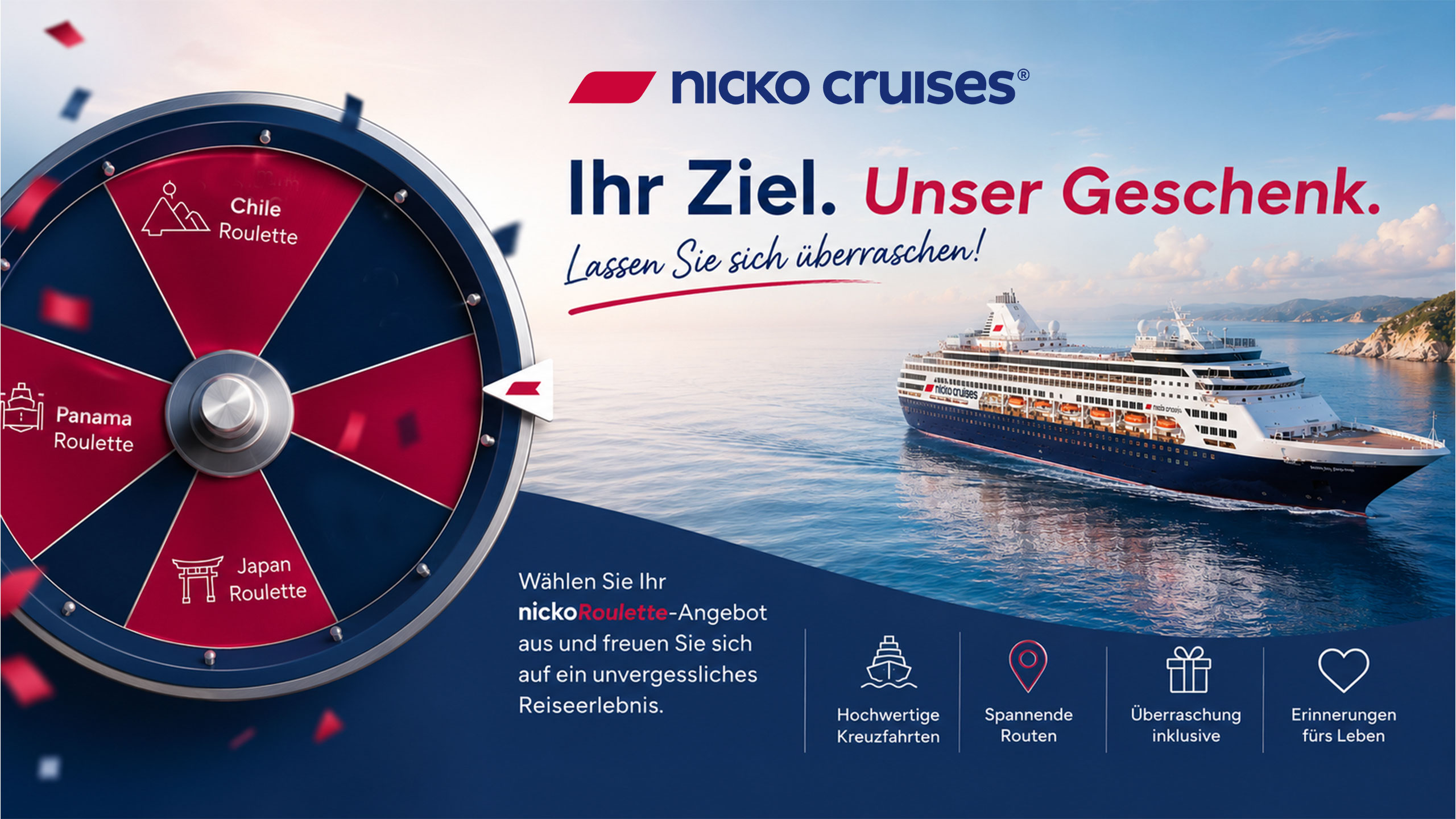 nicko cruises Angebotsroulette Promotion