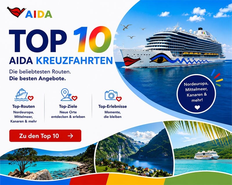 AIDA Top 10 Kreuzfahrten