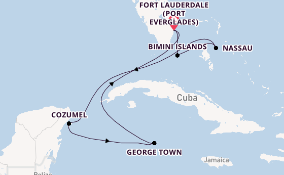 Caribbean from Fort Lauderdale (Port Everglades), Florida with the Celebrity Beyond