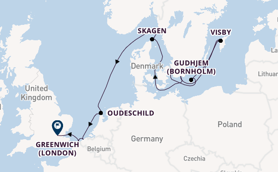 British Isles from Copenhagen, Denmark with the Seabourn Venture