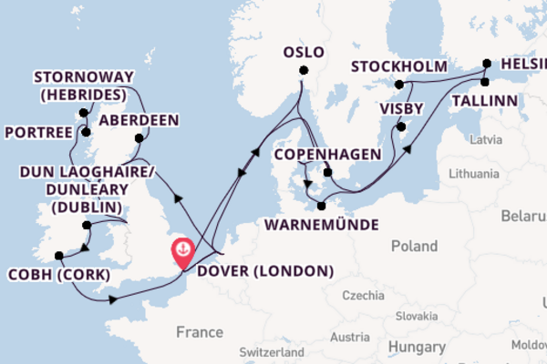 British Isles From London (Dover) with the Nieuw Statendam