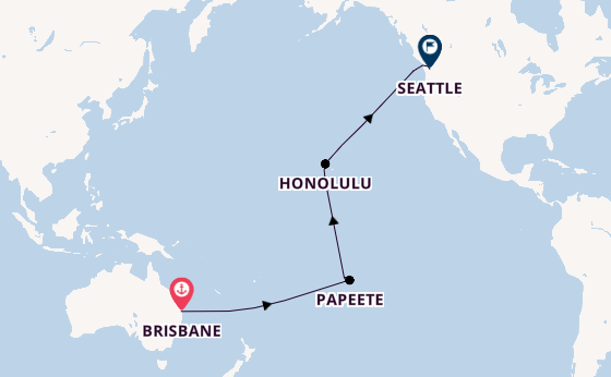 Transpacific from Brisbane, Australia with the Quantum of the Seas
