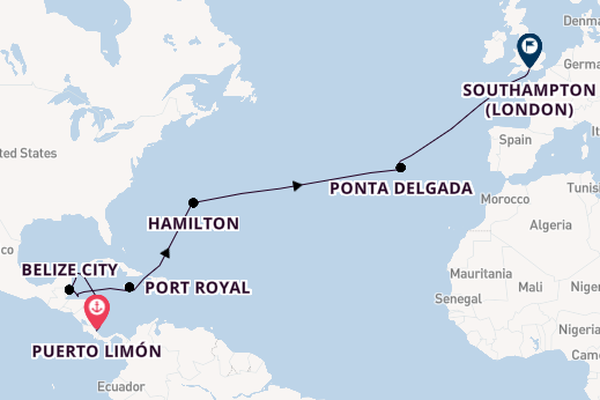 Transatlantic & Repositioning from Puerto Limón, Costa Rica with the Balmoral