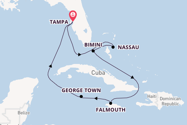 Caribbean vanaf Tampa, Verenigde Staten met de Enchantment of the Seas