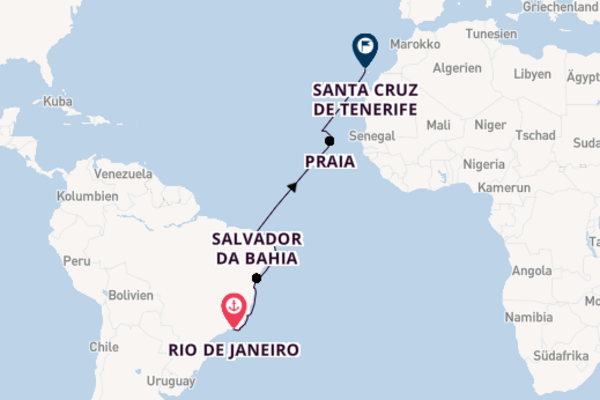 Vasco da Gama - brasilianisches Lebensgefühl & entspannte Tage auf See