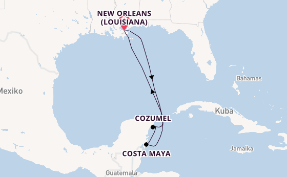Westliche Karibik ab New Orleans (Louisiana), USA auf der Mariner of the Seas