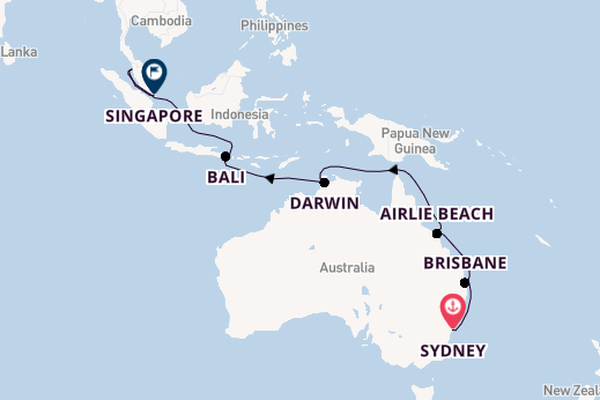 Luxury Australia & Asia: Sydney to Singapore with Stays