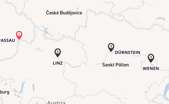 Donau vanaf Passau, Duitsland met de A-ROSA BELLA