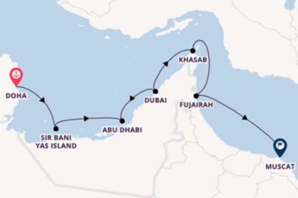 8 day cruise with the Le Champlain to Muscat