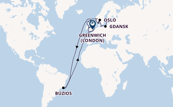 Transatlantic from Stockholm, Sweden with the Viking Mira