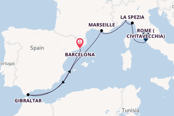 Magical Madrid to Bustling Barcelona with Luxury France & Italy Cruising