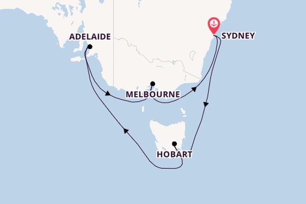 Australië vanaf Sydney, Australië met de Celebrity Solstice