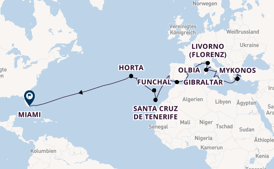 Transatlantik ab Piräus (Athen), Griechenland auf der Marina
