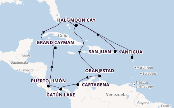 Caribbean vanaf Fort Lauderdale, Verenigde Staten met de Nieuw Amsterdam
