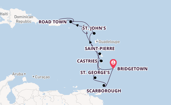 Caribbean from Bridgetown, Barbados with the Azamara Journey