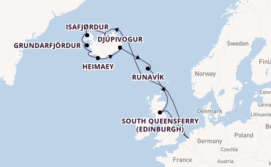 Arctica vanaf Rotterdam, Nederland met de Rotterdam