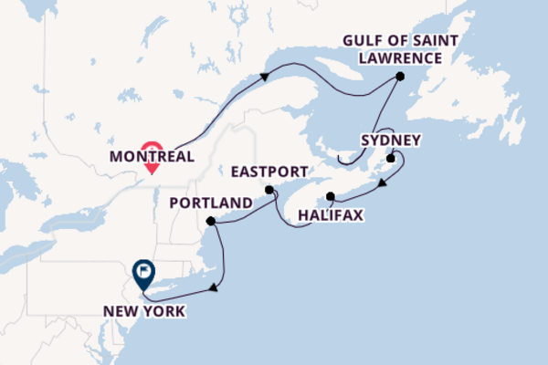 Trip with Holland America Line  from Montreal