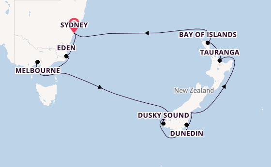 Australia and New Zealand from Sydney, Australia with the Norwegian Spirit 