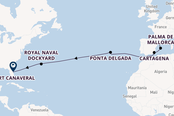 Transatlantic from Barcelona, Spain with the Explorer of the Seas