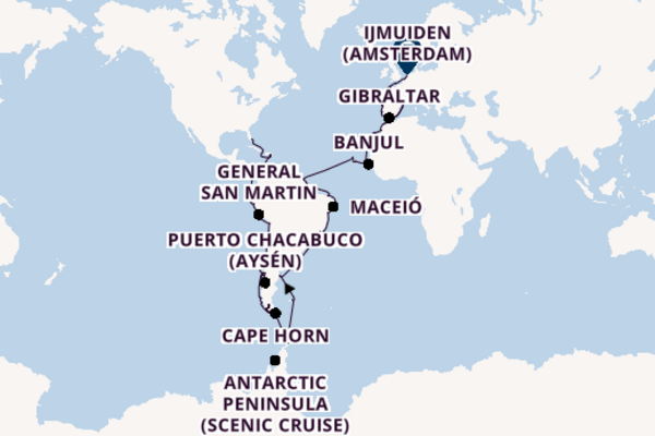 Transatlantic & Repositioning from Fort Lauderdale (Port Everglades), Florida with the Volendam