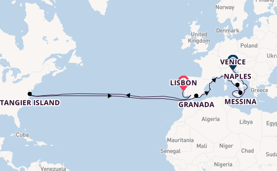 Transatlantic from Lisbon, Portugal with the Viking Vela