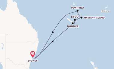 Südsee ab Sydney auf der Carnival Splendor