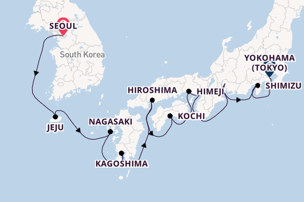 All Inclusive South Korea and Japan with Seoul and Tokyo Stays