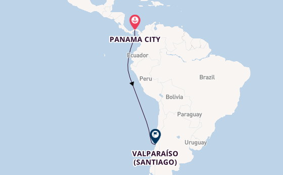Central America from Panama City, Panama with the Scenic Eclipse                                                                                               