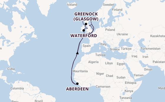 Verenigd Koninkrijk vanaf Southampton (Londen), Engeland met de Seven Seas Prestige