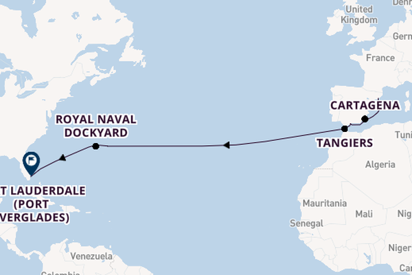 Transatlantic from Barcelona, Spain with the Celebrity Eclipse