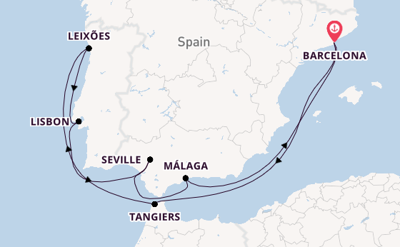 Western Mediterranean from Barcelona, Spain with the Celebrity Equinox