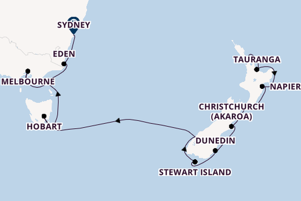 Luxury South Pacific Elegance: Auckland to Sydney with Stays