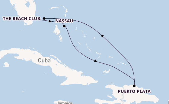 Caribbean from Miami, Florida, USA with the Resilient Lady