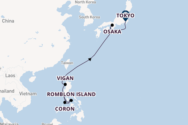 South East Asia from Manila, Philippines with the Silver Whisper
