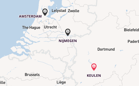 Rijn vanaf Keulen, Duitsland met de nickoSPIRIT