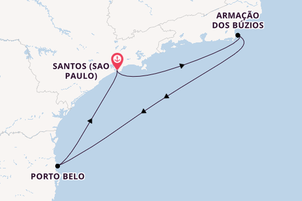 Brasilien ab Santos (Sao Paulo), Brasilien auf der MSC Divina