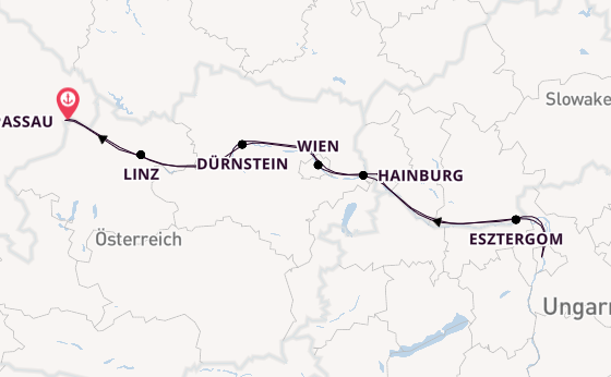 Donau ab Passau auf der Amadeus Amara