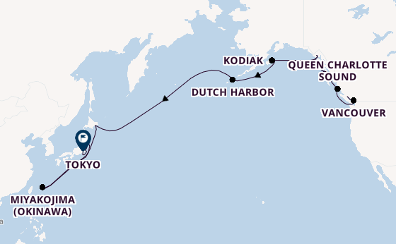 Transpacific from Vancouver, British Columbia with the Seabourn Encore