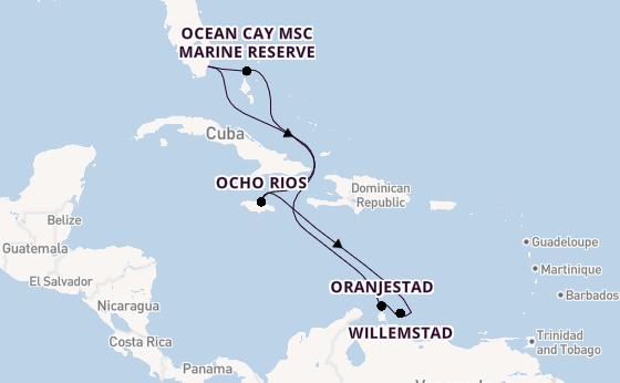 Caribbean vanaf Miami, Verenigde Staten met de EXPLORA IV